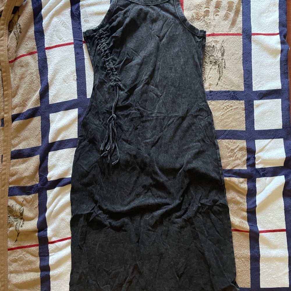 S.DEER Chic Black Midi Dress